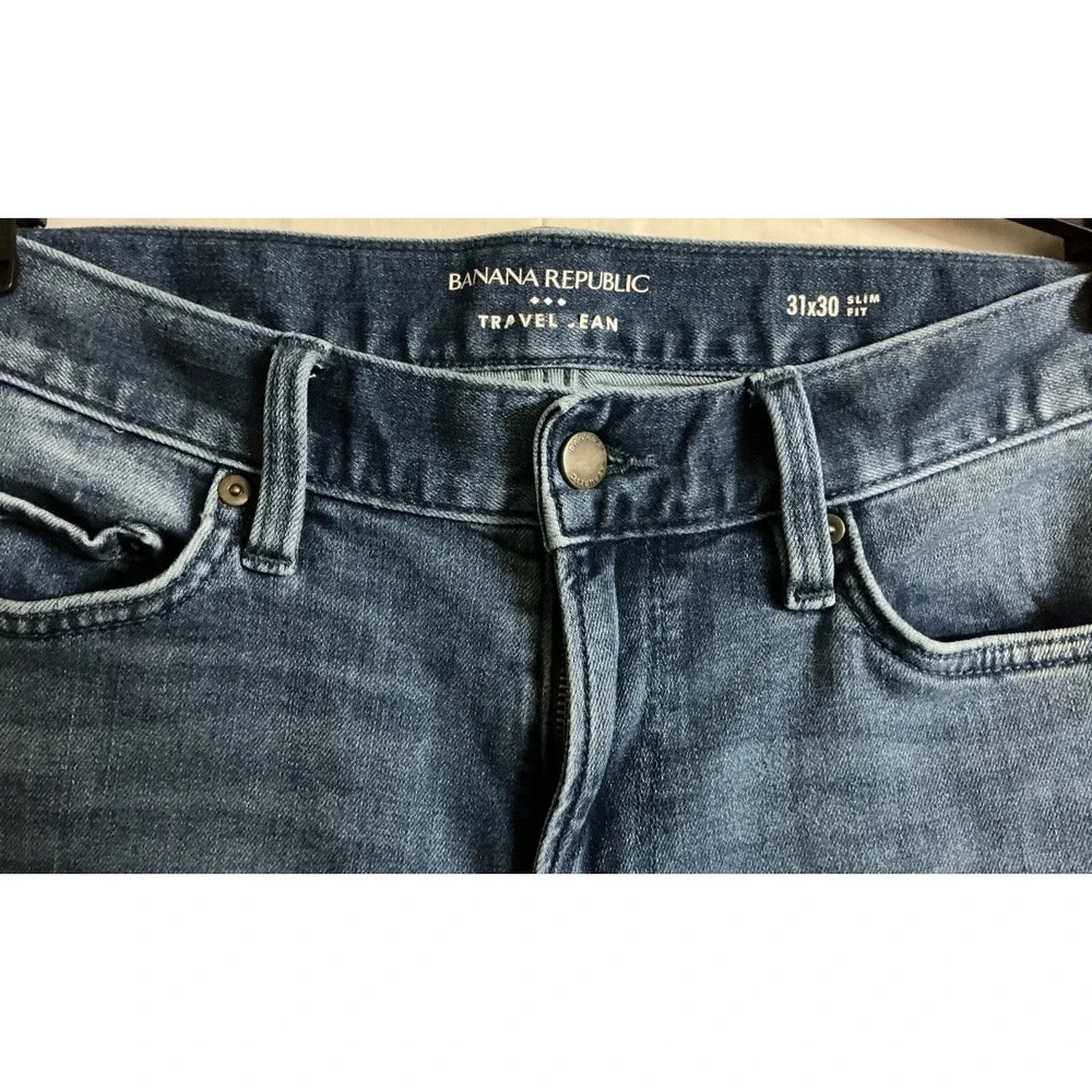 Banana Republic Jeans Mens Size‎ 31x30 Blue Travel Jean Athletic Denim Slim Fit